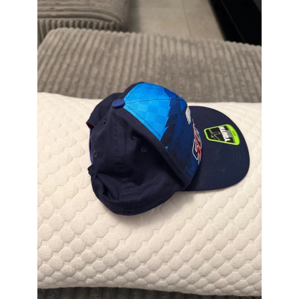 Sonic the Hedgehog Sega Youth Snapback Hat Navy Blue Flat Brim Baseball Cap OSFM
